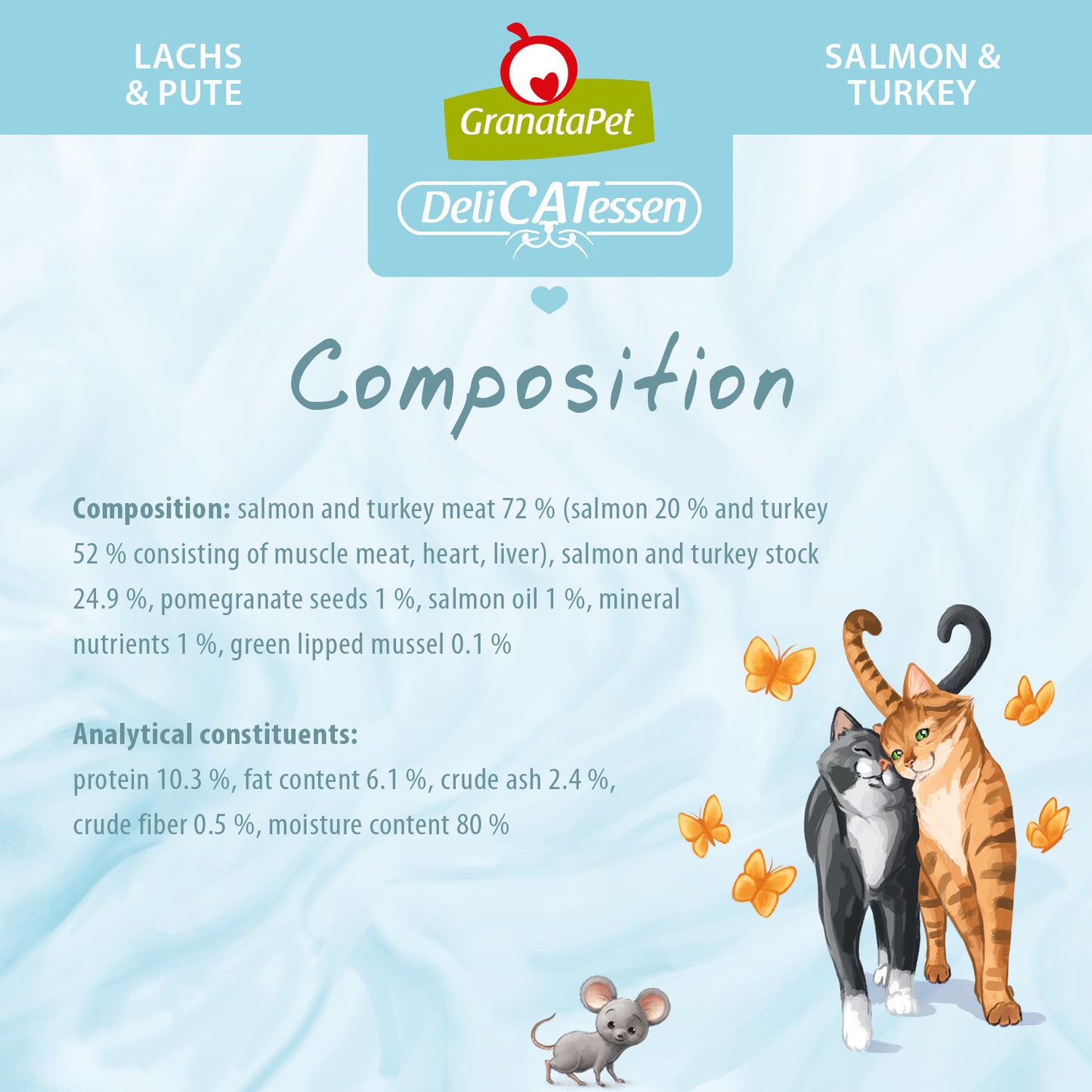 GranataPet DeliCATessen Cat Wet Food - Salmon & Turkey