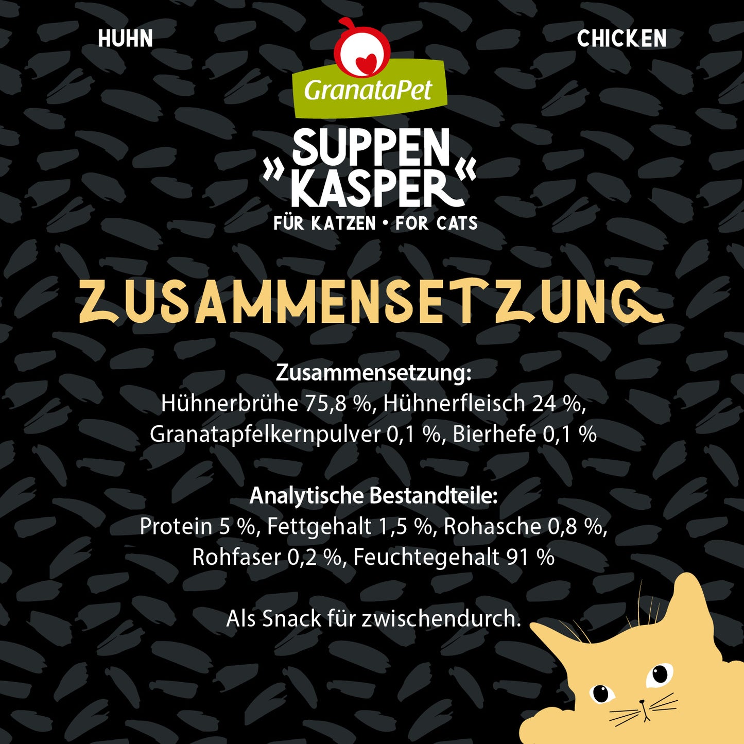 GranataPet SuppenKasper - Chicken Pur 70g Cans