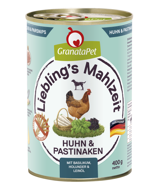 GranataPet Liebling's Mahlzeit - Chicken & Parsnips Dog Wet Food