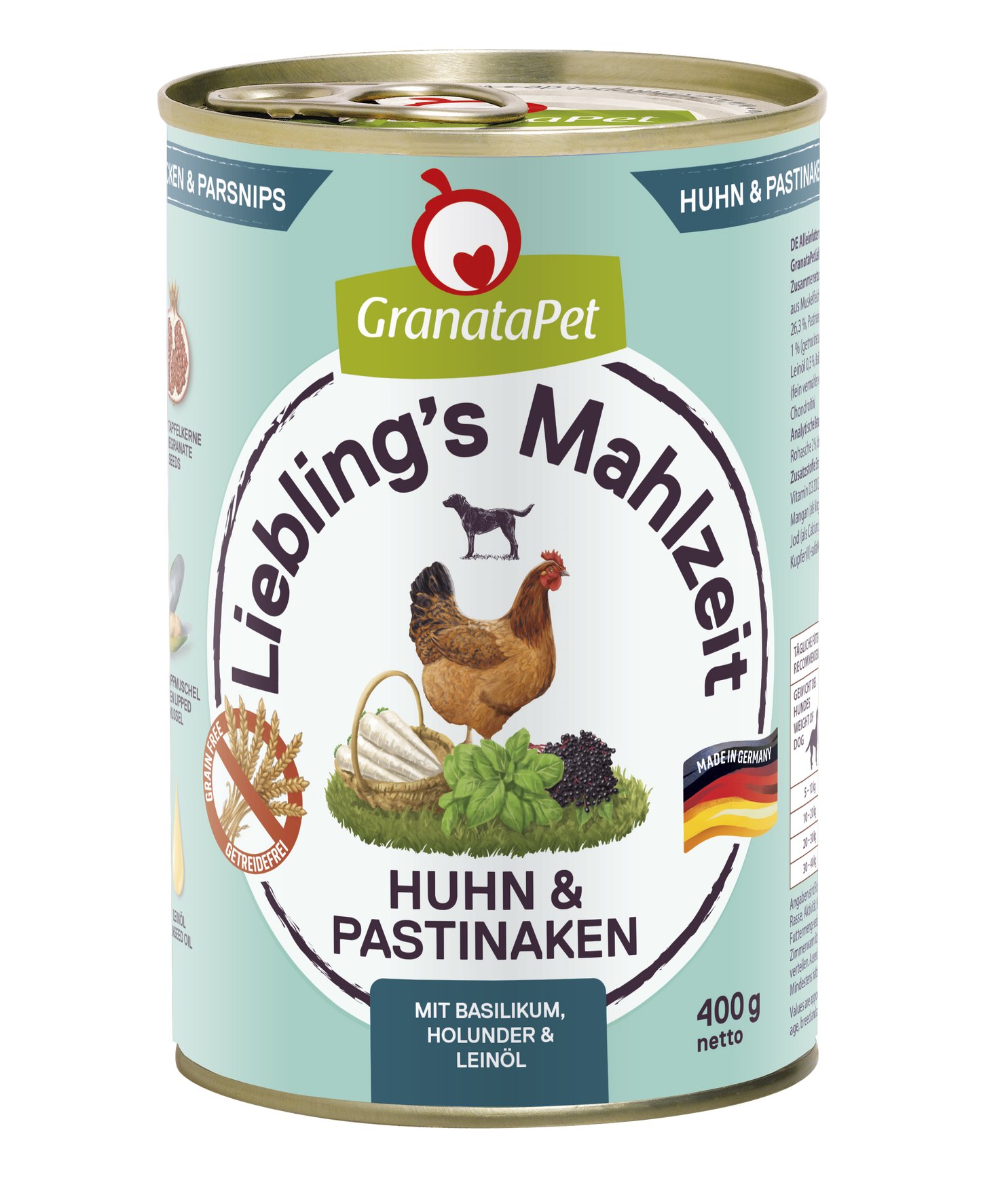 GranataPet Liebling's Mahlzeit - Chicken & Parsnips Dog Wet Food