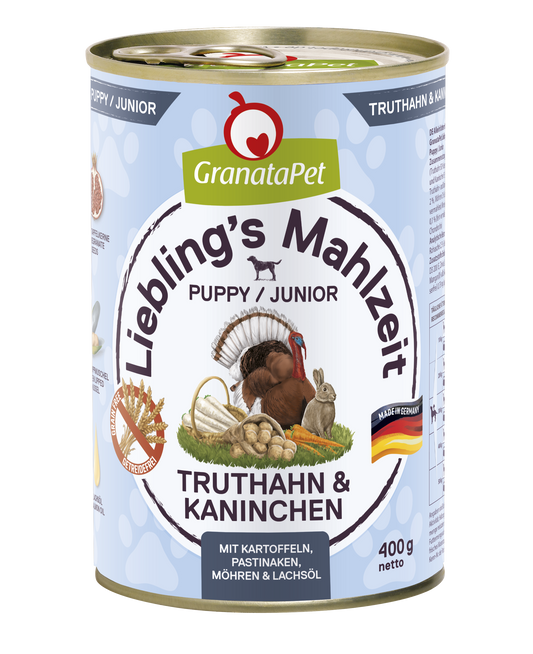 GranataPet Liebling's Mahlzeit - Turkey & Coney Puppy Wet Food