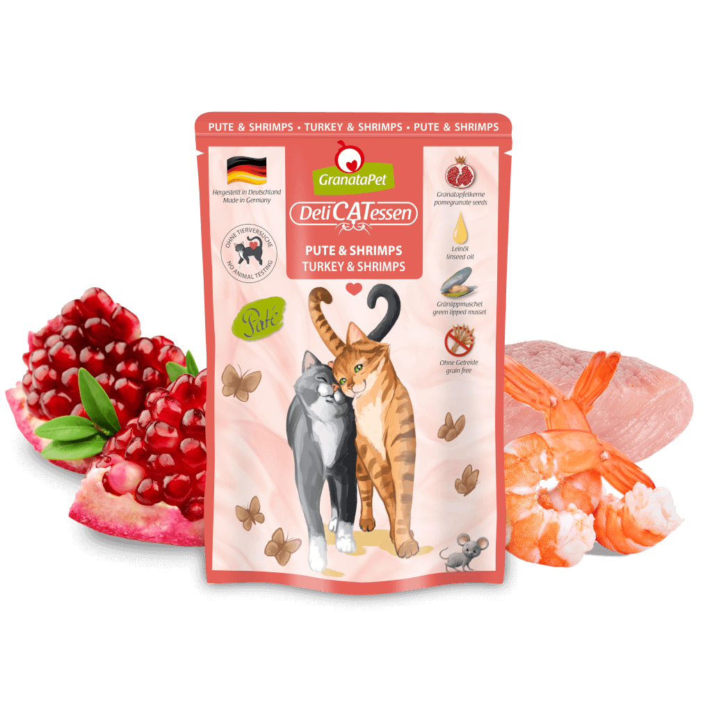 GranataPet DeliCATessen Cat Wet Food- Turkey & Shrimps