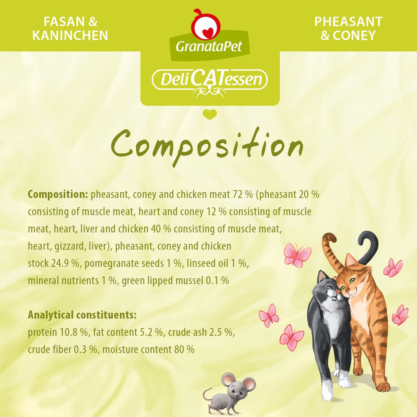 GranataPet DeliCATessen Cat Wet Food - Pheasant & Coney