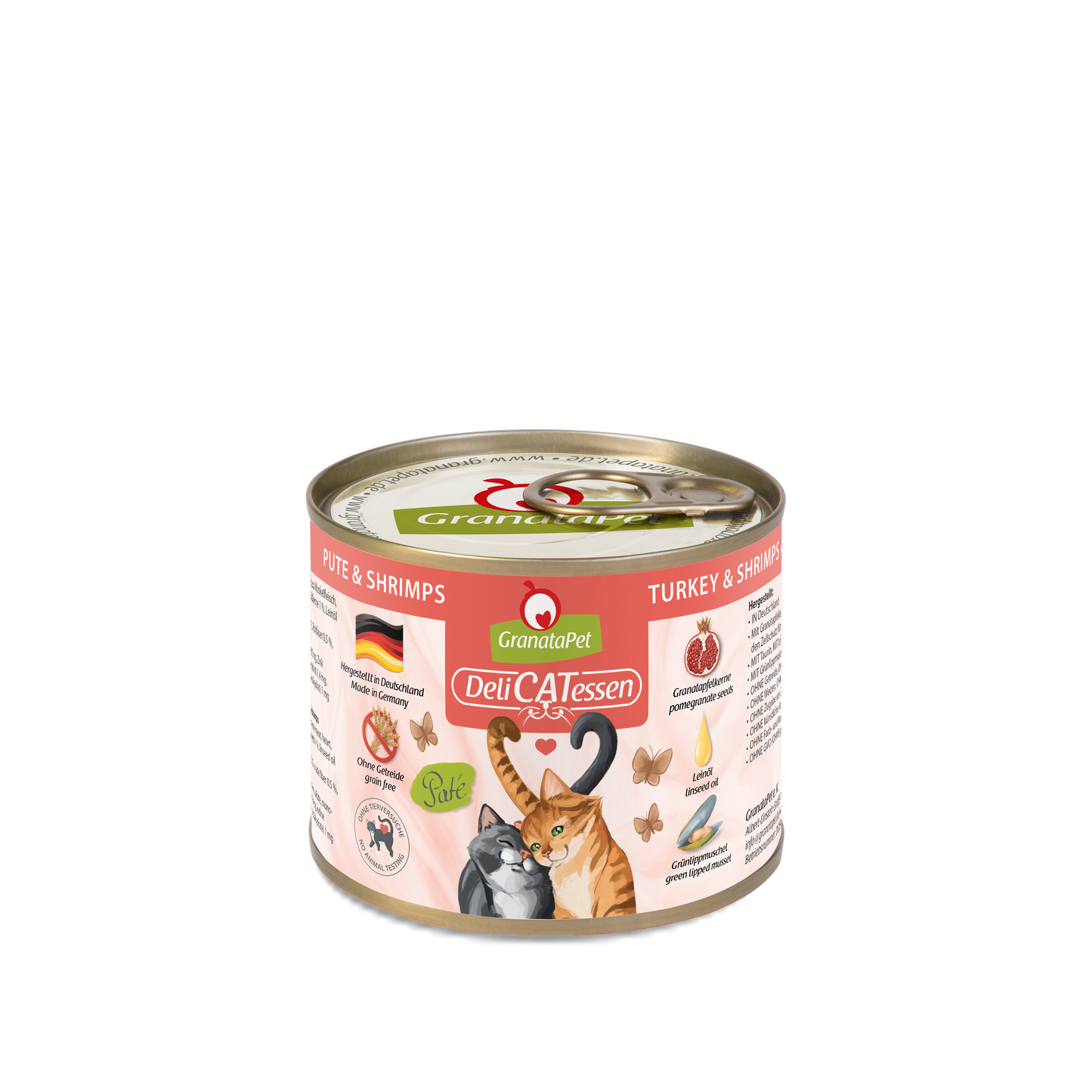 GranataPet DeliCATessen Cat Wet Food- Turkey & Shrimps