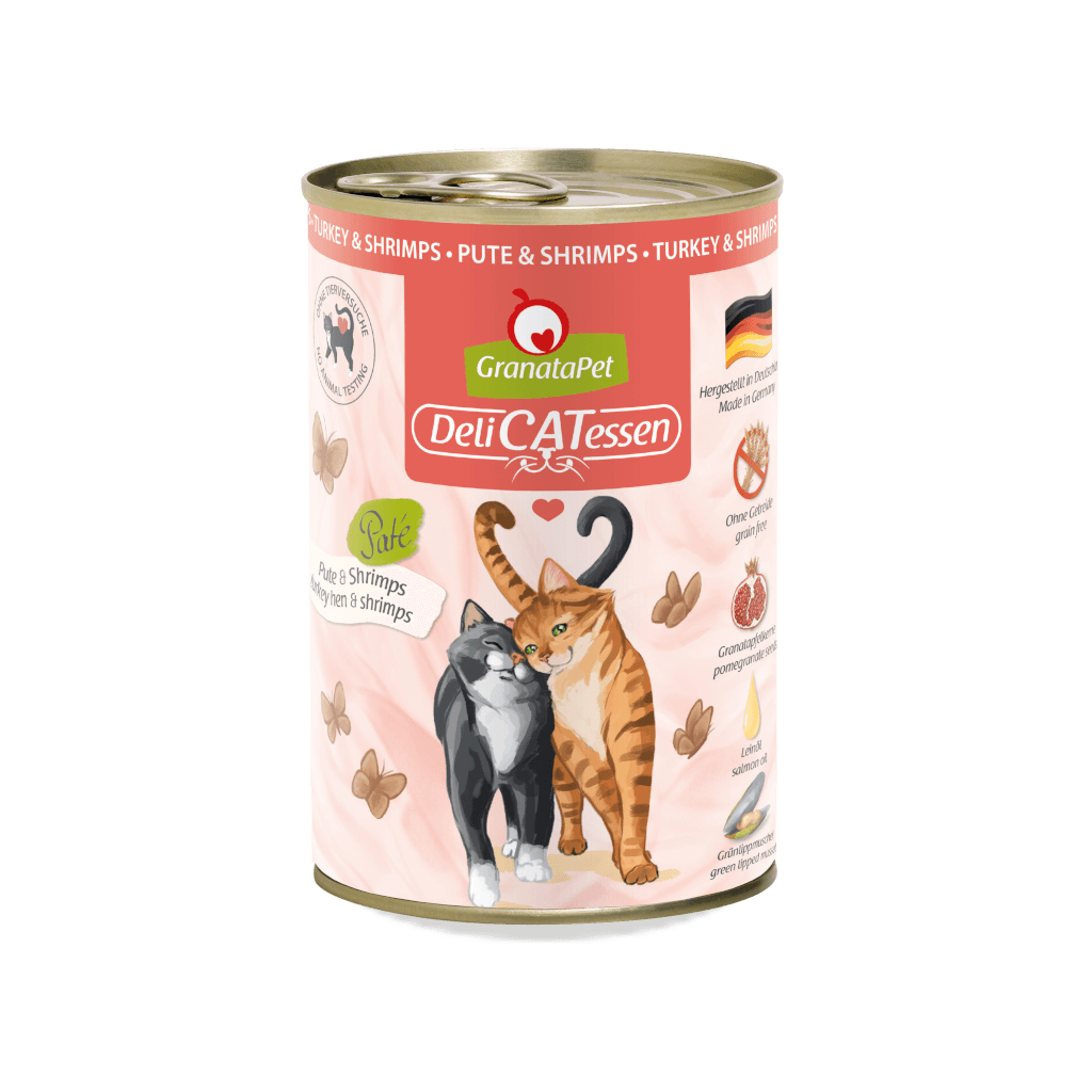 GranataPet DeliCATessen Cat Wet Food- Turkey & Shrimps