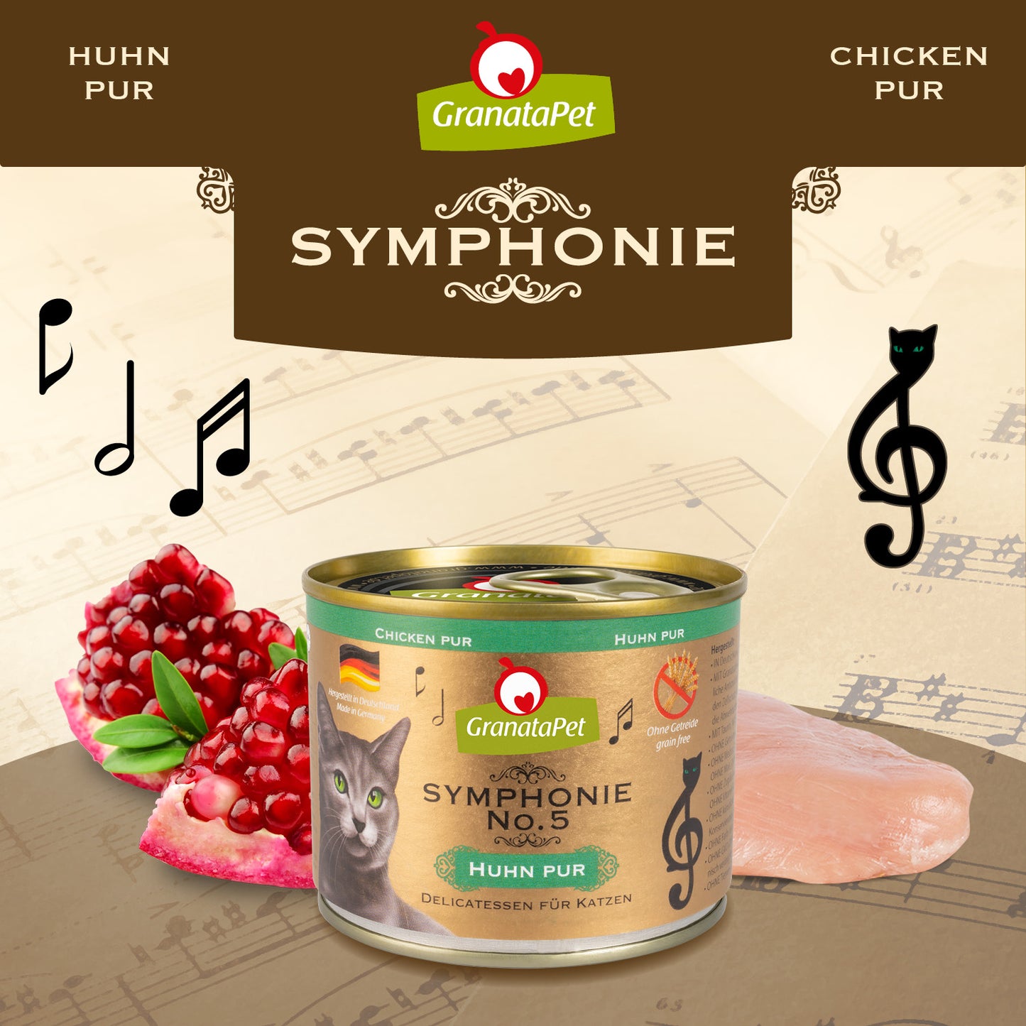 GranataPet Symphonie - No. 5 Chicken PUR Cat Wet Food