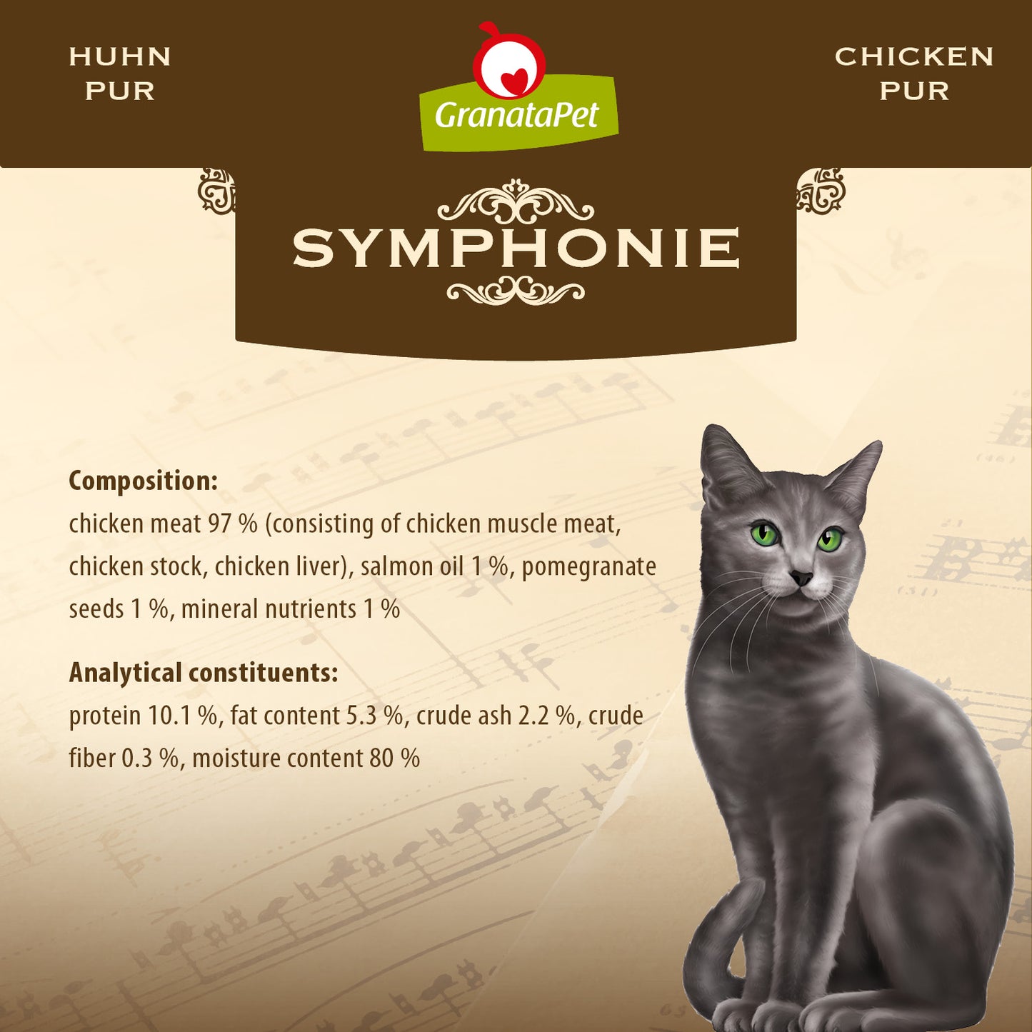 GranataPet Symphonie - No. 5 Chicken PUR Cat Wet Food